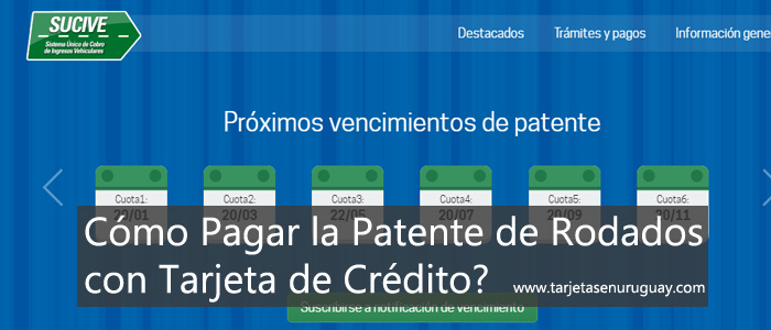 Como Pagar la patente con Tarjeta?