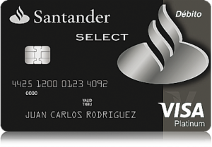 Tarjeta de débito Santander SELECT